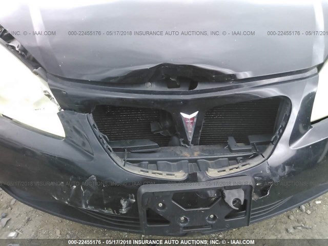 1G2ZG57N584142113 - 2008 PONTIAC G6 SE BLACK photo 6