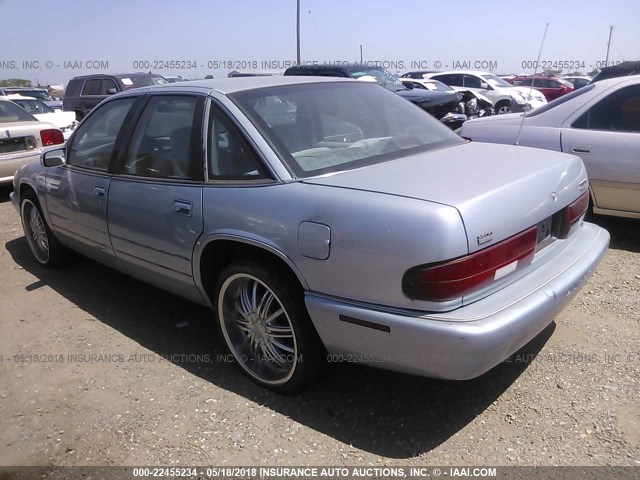 2G4WB52K4T1524417 - 1996 BUICK REGAL CUSTOM Light Blue photo 3