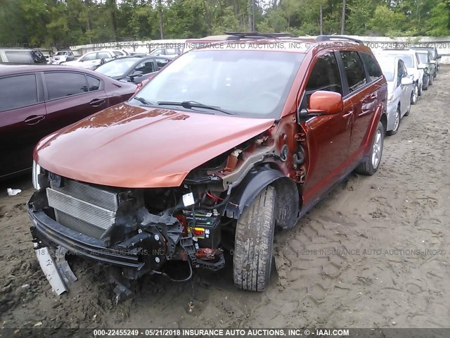 3C4PDCBG4CT290278 - 2012 DODGE JOURNEY SXT ORANGE photo 6