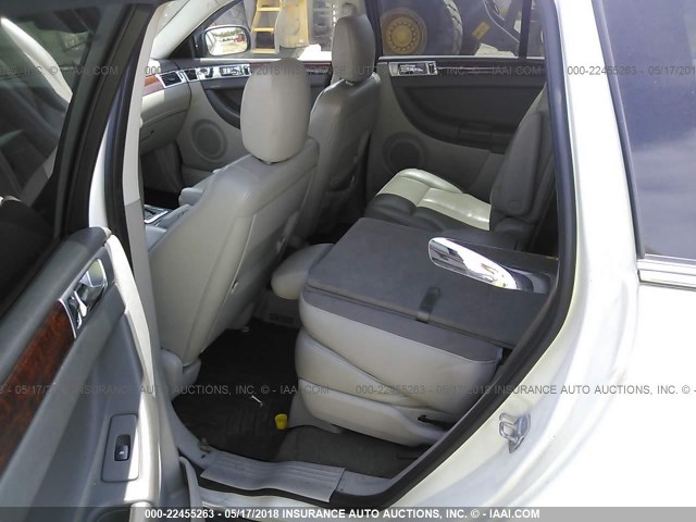 2A8GM68X87R308128 - 2007 CHRYSLER PACIFICA TOURING WHITE photo 8