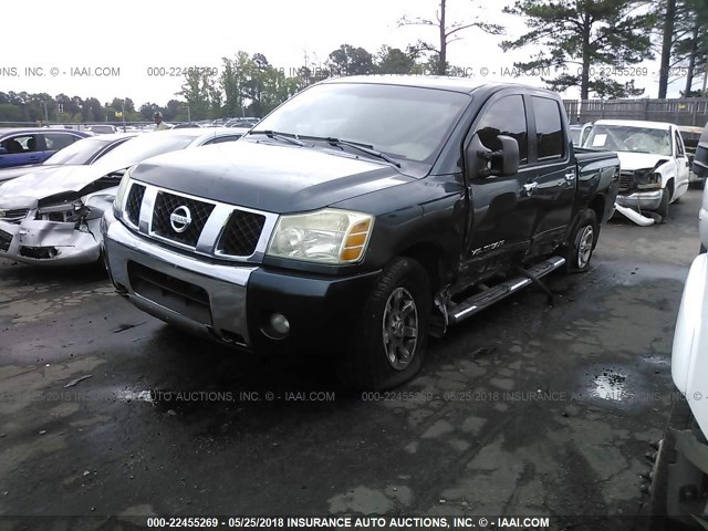 1N6BA07B76N519536 - 2006 NISSAN TITAN XE/SE/LE BLUE photo 2