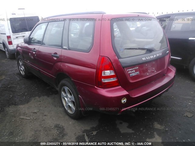 JF1SG65673H703224 - 2003 SUBARU FORESTER 2.5XS წითელი ფოტო 3