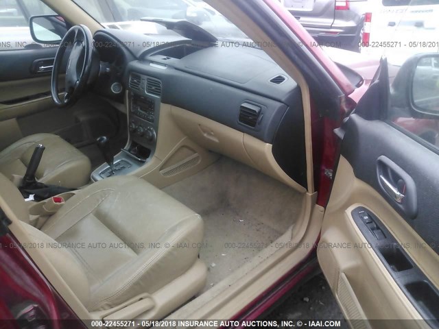JF1SG65673H703224 - 2003 SUBARU FORESTER 2.5XS წითელი ფოტო 5