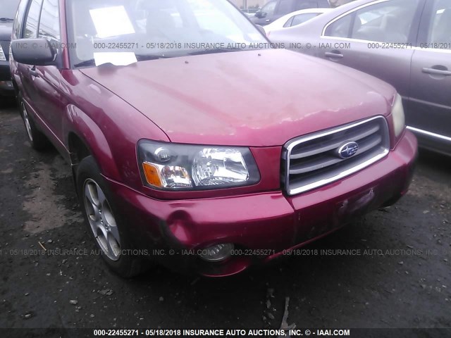 JF1SG65673H703224 - 2003 SUBARU FORESTER 2.5XS წითელი ფოტო 6