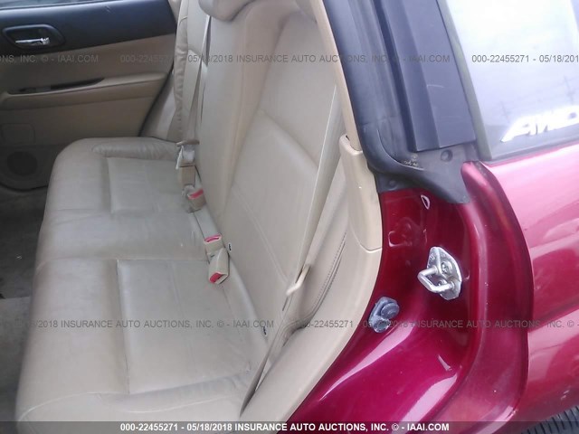 JF1SG65673H703224 - 2003 SUBARU FORESTER 2.5XS წითელი ფოტო 8
