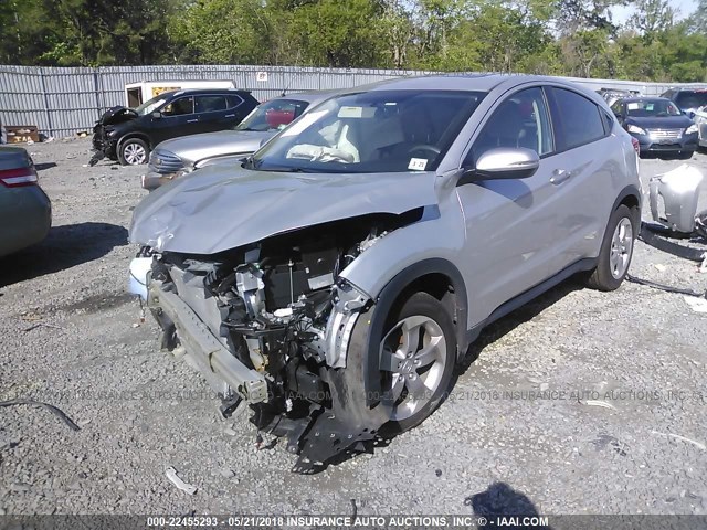 3CZRU6H55GM768735 - 2016 HONDA HR-V EX SILVER photo 2