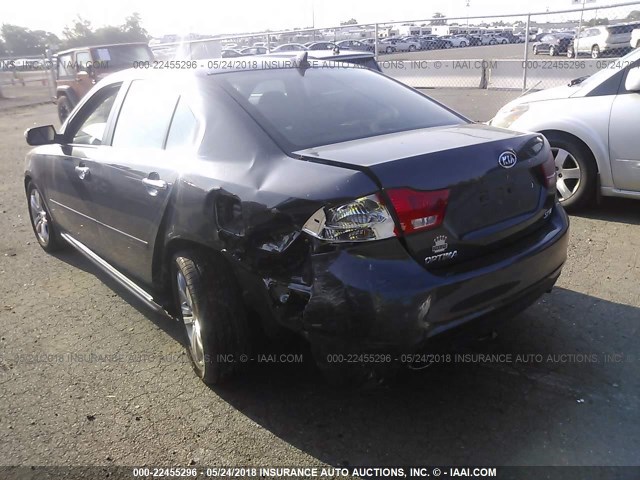 KNAGH4A4XA5386833 - 2010 KIA OPTIMA EX/SX GRAY photo 3