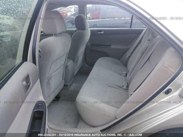 4T1BE32K25U409283 - 2005 TOYOTA CAMRY LE/XLE/SE ოქროსფერი ფოტო 8