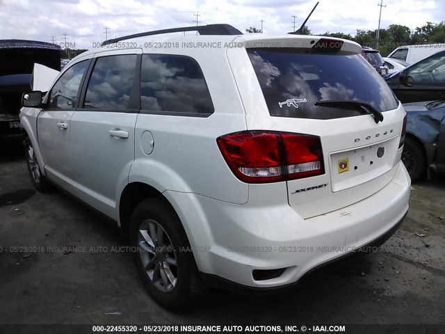 3C4PDCBB0FT582664 - 2015 DODGE JOURNEY SXT WHITE photo 3