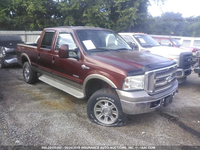 1FTSW21P05ED00050 - 2005 FORD F250 SUPER DUTY BROWN photo 1
