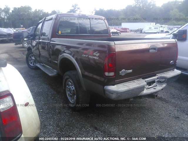 1FTSW21P05ED00050 - 2005 FORD F250 SUPER DUTY BROWN photo 3