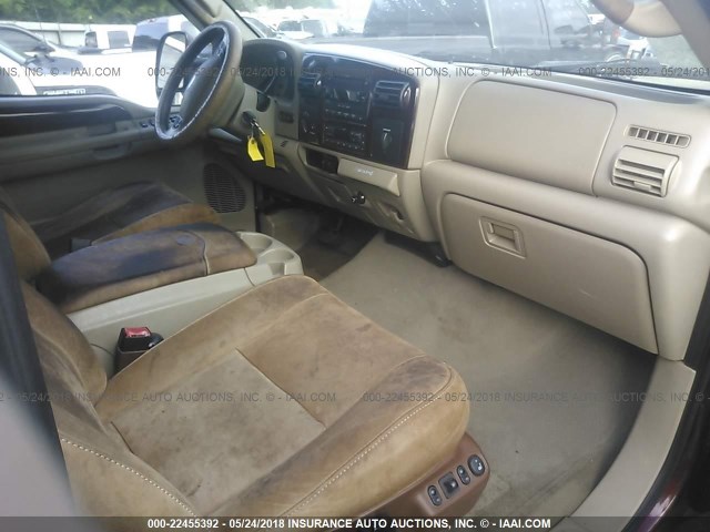 1FTSW21P05ED00050 - 2005 FORD F250 SUPER DUTY BROWN photo 5