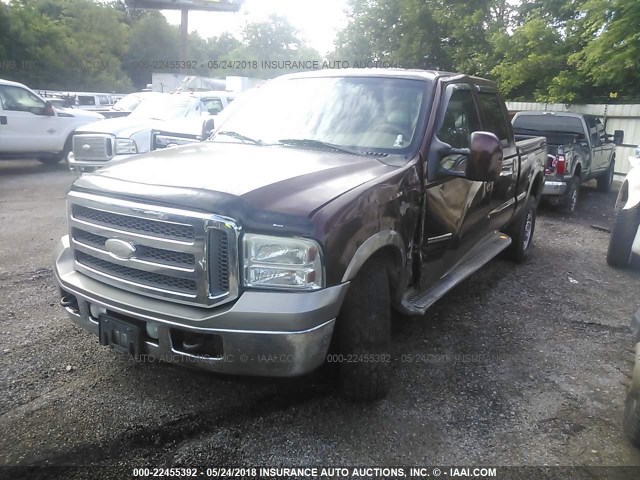 1FTSW21P05ED00050 - 2005 FORD F250 SUPER DUTY BROWN photo 6