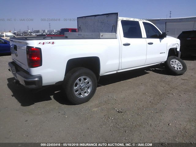 1GC1KVEG3FF176449 - 2015 CHEVROLET SILVERADO K2500 HEAVY DUTY LT WHITE photo 4