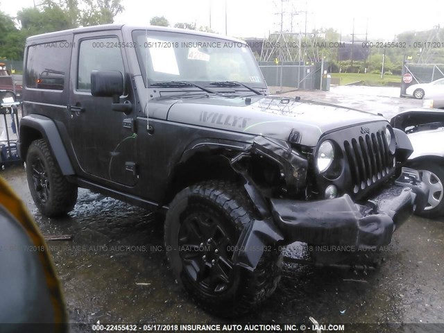 1C4GJWAG1GL278814 - 2016 JEEP WRANGLER SPORT 灰色 照片 1