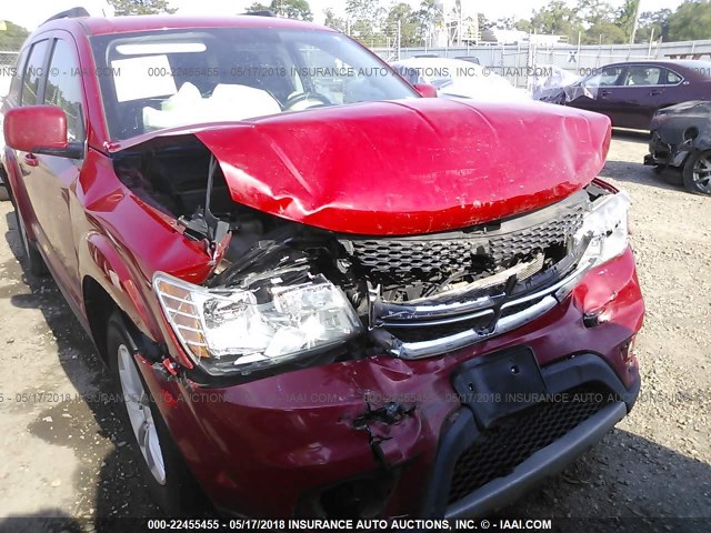 3C4PDCBG1GT171268 - 2016 DODGE JOURNEY SXT RED photo 6