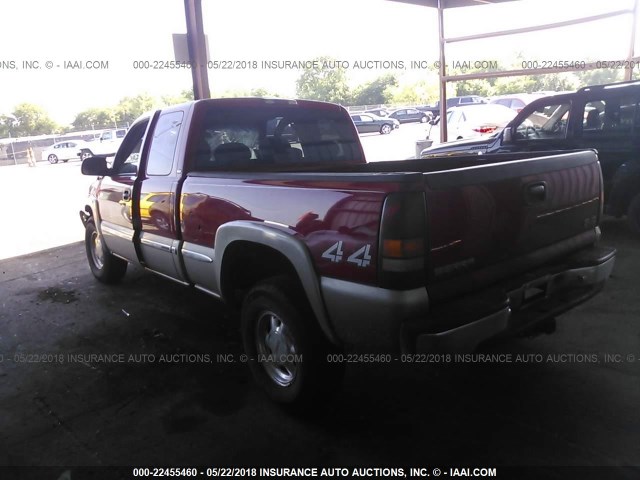 1GTEK19TXYE389229 - 2000 GMC NEW SIERRA K1500 RED photo 3