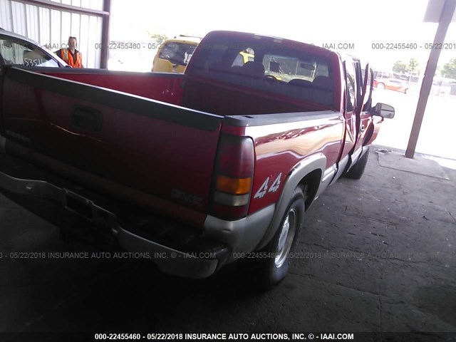 1GTEK19TXYE389229 - 2000 GMC NEW SIERRA K1500 RED photo 4