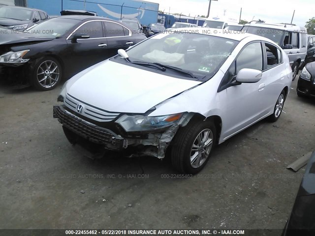 JHMZE2H76AS028105 - 2010 HONDA INSIGHT EX WHITE photo 2