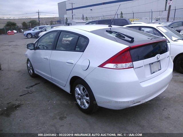 JHMZE2H76AS028105 - 2010 HONDA INSIGHT EX WHITE photo 3