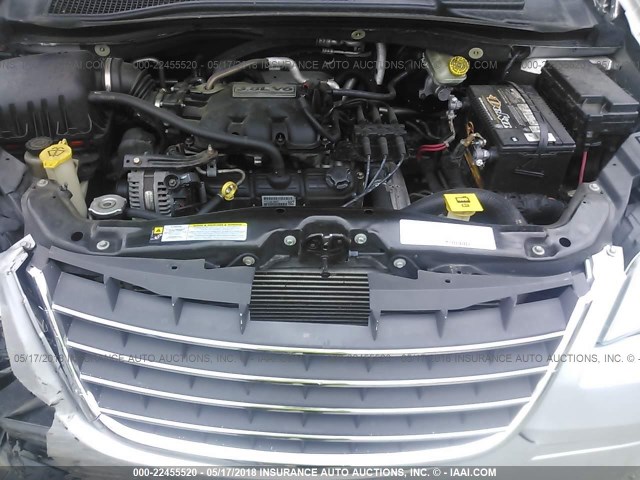 2A8HR54P58R128015 - 2008 CHRYSLER TOWN & COUNTRY TOURING SILVER photo 10
