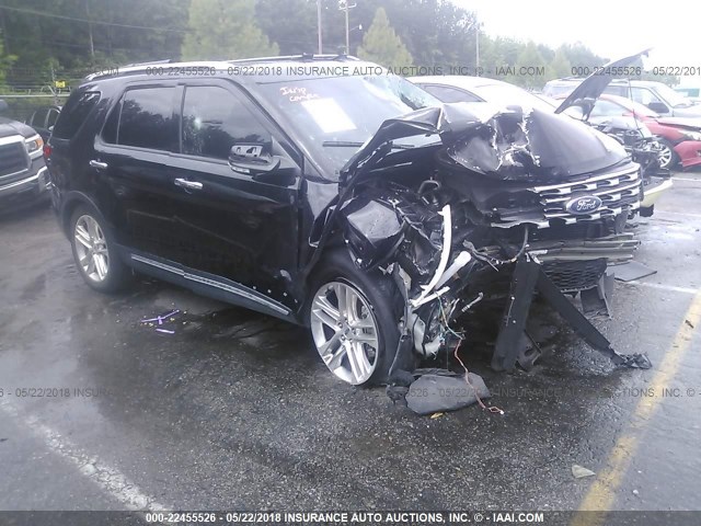 1FM5K7FH3GGC38556 - 2016 FORD EXPLORER LIMITED Қара фото 1
