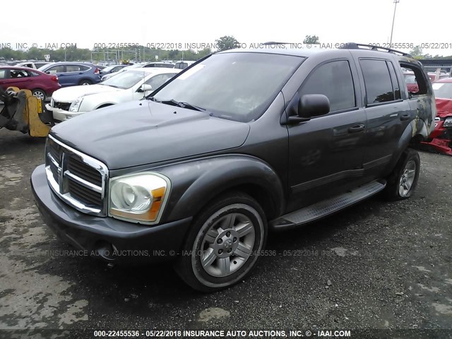 1D4HB48N34F205449 - 2004 DODGE DURANGO SLT GRAY photo 2