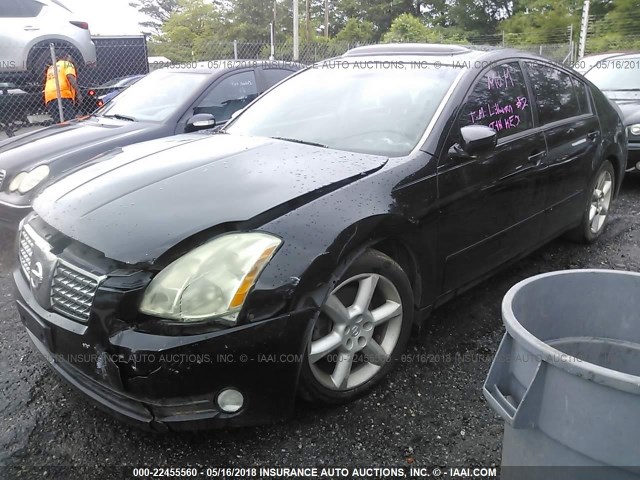 1N4BA41E25C832247 - 2005 NISSAN MAXIMA SE/SL BLACK photo 2