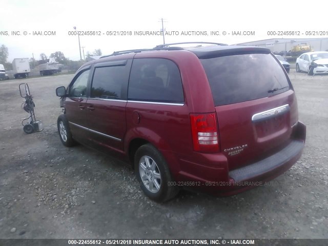 2A4RR5D17AR255159 - 2010 CHRYSLER TOWN & COUNTRY TOURING RED photo 3