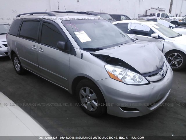 5TDZK23CX8S187291 - 2008 TOYOTA SIENNA CE/LE SILVER photo 1