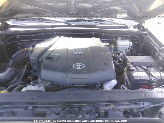 3TMLU42N59M032499 - 2009 TOYOTA TACOMA DOUBLE CAB ნაცრისფერი ფოტო 10