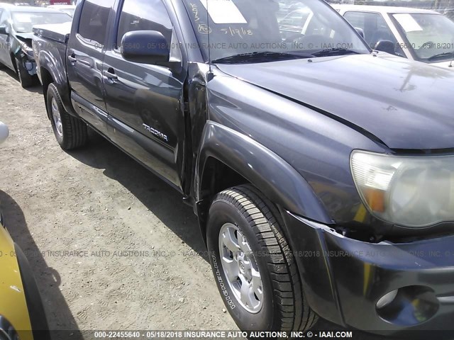 3TMLU42N59M032499 - 2009 TOYOTA TACOMA DOUBLE CAB ნაცრისფერი ფოტო 6