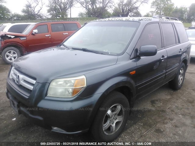 2HKYF18486H550234 - 2006 HONDA PILOT EX GRAY photo 2