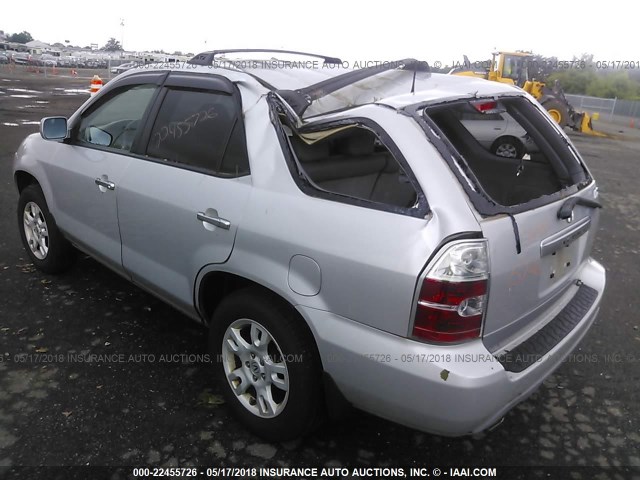 2HNYD18964H557183 - 2004 ACURA MDX TOURING SILVER photo 3