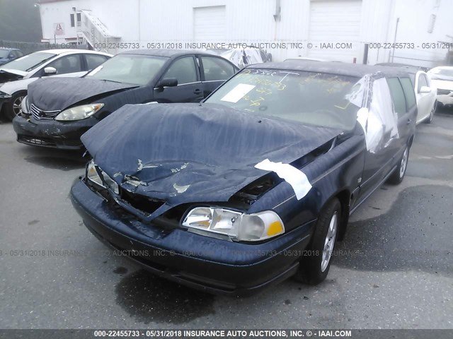 YV1LW61J7Y2642490 - 2000 VOLVO V70 SE BLUE photo 2