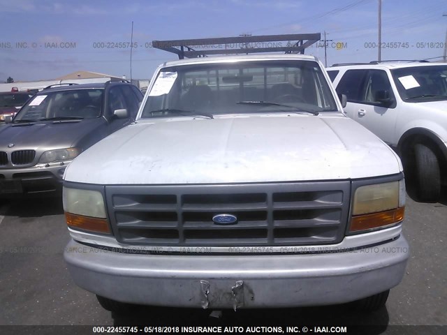 1FTHF25H6SLB46559 - 1995 FORD F250 WHITE photo 6