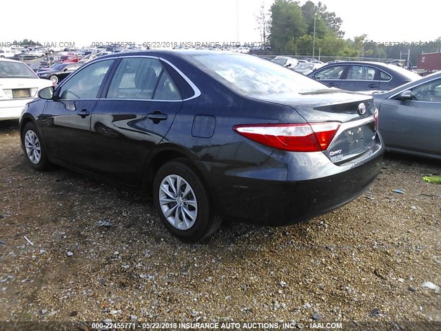 4T1BF1FKXFU037978 - 2015 TOYOTA CAMRY LE/XLE/SE/XSE BLACK photo 3
