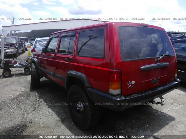 1J4FT68S7WL225205 - 1998 JEEP CHEROKEE SPORT/CLASSIC წითელი ფოტო 3