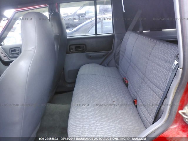 1J4FT68S7WL225205 - 1998 JEEP CHEROKEE SPORT/CLASSIC წითელი ფოტო 8