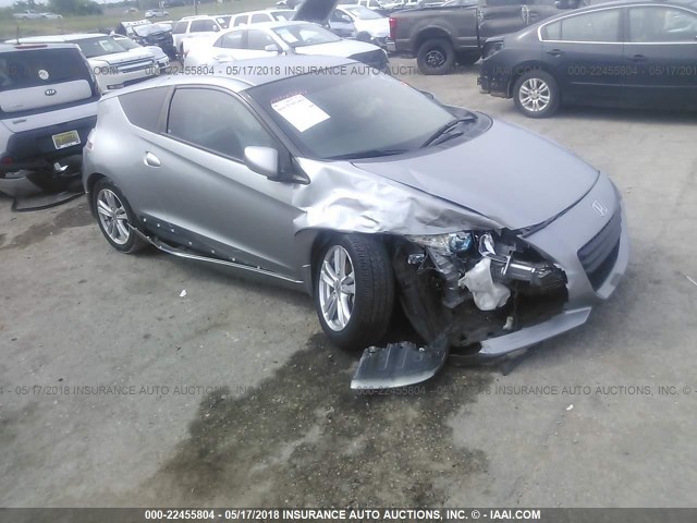 JHMZF1D69BS003690 - 2011 HONDA CR-Z EX SILVER photo 1