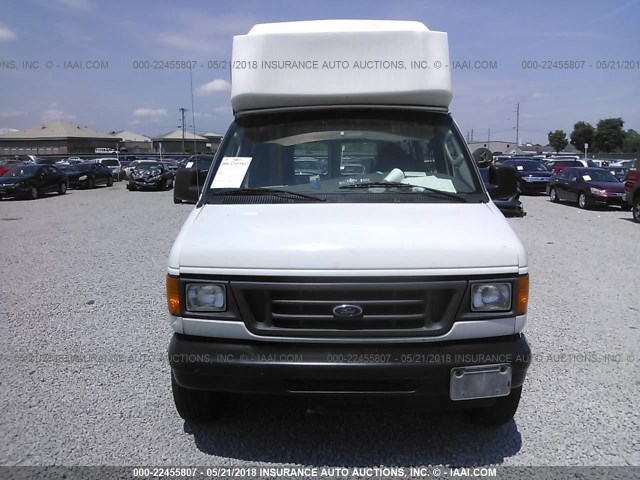 1FTNE24253HB89460 - 2003 FORD ECONOLINE E250 VAN WHITE photo 6