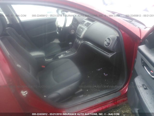 1YVHZ8DH7C5M25269 - 2012 MAZDA 6 I RED photo 5