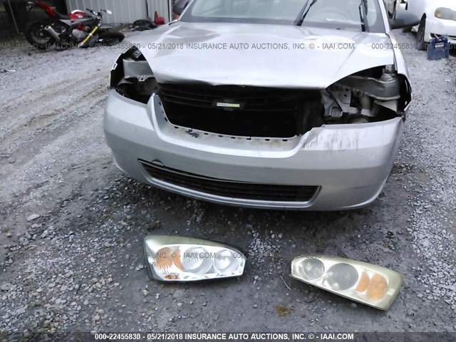 1G1ZS51F56F158642 - 2006 CHEVROLET MALIBU LS 银色 照片 6