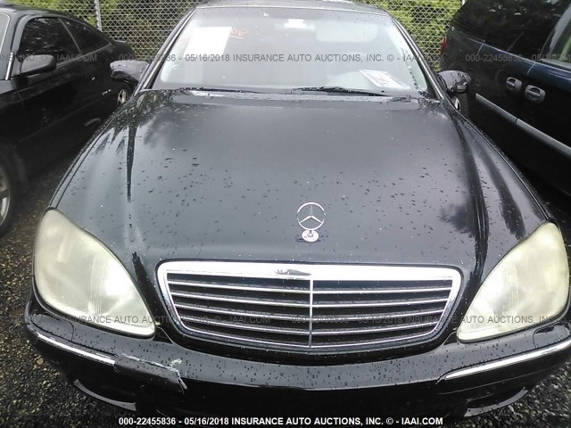 WDBNG75J3YA051184 - 2000 MERCEDES-BENZ S 500 BLACK photo 6