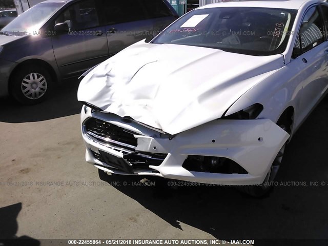 3FA6P0K96ER103003 - 2014 FORD FUSION TITANIUM WHITE photo 6