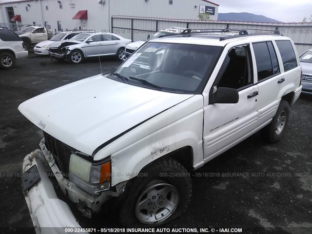 1J4GZ48Y4WC231085 - 1998 JEEP GRAND CHEROKEE LAREDO/SPECIAL WHITE photo 2