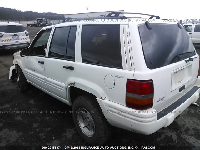 1J4GZ48Y4WC231085 - 1998 JEEP GRAND CHEROKEE LAREDO/SPECIAL WHITE photo 3