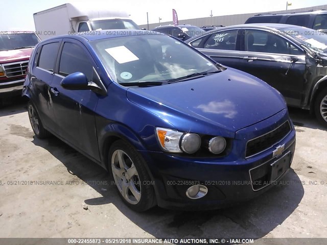 1G1JE6SB4E4175867 - 2014 CHEVROLET SONIC LTZ BLUE photo 1