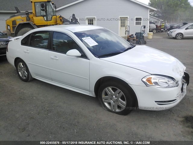 2G1WB5E32D1112323 - 2013 CHEVROLET IMPALA LT WHITE photo 1