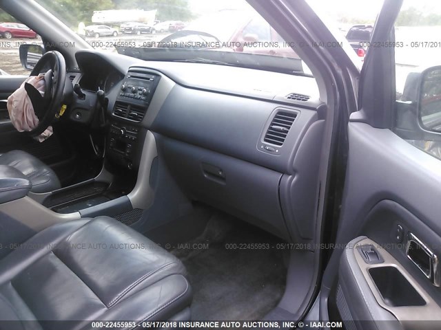 5FNYF28556B015908 - 2006 HONDA PILOT EX GRAY photo 5